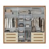 Guarda-Roupa Casal Nobre Plus 6 Portas 6 Gavetas Cinamomo/Off White - Pnr Móveis