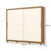 Guarda-Roupa Casal Palace 2 Portas 4 Gavetas Cinamomo/Off White - Henn