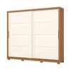 Guarda-Roupa Casal Palace 2 Portas 4 Gavetas Cinamomo/Off White - Henn