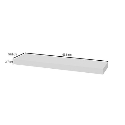 Prateleira Tamburato 66,8 Cm Branco - Artany Movéis