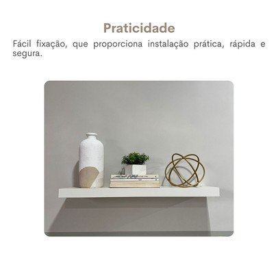 Prateleira Tamburato 66,8 Cm Branco - Artany Movéis