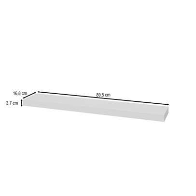 Prateleira Tamburato 89,5 Cm Branco - Artany Movéis
