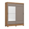 Guarda-Roupa Casal 2 Portas 2 Gavetas Nature/Avelã B74 - Briz