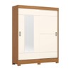 Guarda-Roupa Casal 2 Portas de Correr 2 Gavetas Cinamomo/Off White B66 - Briz