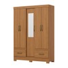 Guarda-Roupa Solteiro 5 Portas 2 Gavetas Cinamomo B60 - Briz