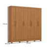 Guarda Roupa Casal Prime 8 Portas 4 Gavetas Cinamomo - Henn