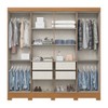 Guarda Roupa Casal Prime 8 Portas 4 Gavetas Cinamomo - Henn