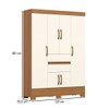 Guarda-Roupa Casal Jeferson 6 Portas 2 Gavetas Cinamomo/Off White - Henn