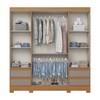 Guarda-Roupa Casal 4 Portas 4 Gavetas B383 Cinamomo/Avelã - Henn