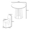 Mesa de Jantar 4 Lugares Alpes com Vidro Mel/Off White/Marfim - Viero Móveis