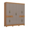 Guarda-Roupa Casal 10 Portas 2 Gavetas B384 Cinamomo/Avelã - Henn