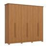 Guarda-Roupa Casal Leblon 6 Portas 6 Gavetas Cinamomo - Henn