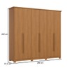 Guarda-Roupa Casal Leblon 6 Portas 6 Gavetas Cinamomo - Henn