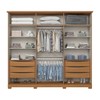 Guarda Roupa Casal Napoli com Espelho 6 Portas 6 Gavetas Cinamomo/Avelã - Henn