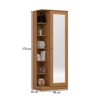 Sapateira Duetto 1 Porta Espelhada Cinamomo - Henn