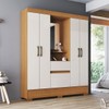 Guarda-Roupa Solteiro 4 Portas 2 Gavetas Cinamomo/Off White Bs07 - Briz