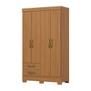 Guarda-Roupa Lima 4 Portas 2 Gavetas Cinamomo - Henn