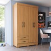 Guarda-Roupa Lima 4 Portas 2 Gavetas Cinamomo - Henn