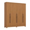 Guarda-Roupa Casal Leonard 6 Portas 2 Gavetas Cinamomo - Henn