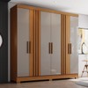 Guarda Roupa Casal Francês 6 Portas 3 Gavetas Cinamomo/Avelã - Henn