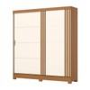 Guarda Roupa Solteiro Prime 2 Portas 3 Gavetas Cinamomo/Off White - Henn