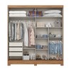 Guarda Roupa Solteiro Prime 2 Portas 3 Gavetas Cinamomo/Off White - Henn