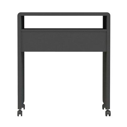 Mesa Escrivaninha em 15mm Alexandrita 1 Prateleira Preto - Pnr Móveis