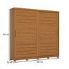 Guarda-Roupa Casal Cayman 2 Portas 6 Gavetas 100% Mdf Ripado Cinamomo - Henn