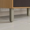 Balcão de Cozinha 120 Cm Colors 3 Portas 2 Gavetas Freijó/Nogueira Bourbon - Kits Paraná