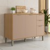 Balcão de Cozinha 120 Cm Colors 3 Portas 2 Gavetas Freijó/Pinole - Kits Paraná