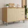Balcão de Cozinha 120 Cm Colors 3 Portas 2 Gavetas Freijó/Oásis - Kits Paraná