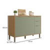 Balcão de Cozinha 120 Cm Colors 3 Portas 2 Gavetas Freijó/Alecrim - Kits Paraná