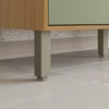 Balcão de Cozinha 120 Cm Colors 3 Portas 2 Gavetas Freijó/Alecrim - Kits Paraná
