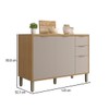 Balcão de Cozinha 120 Cm Colors 3 Portas 2 Gavetas Freijó/Cinza Níquel - Kits Paraná