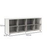Nicho Organizador Horizontal Branco/Cinza Cobalto - Movelbras