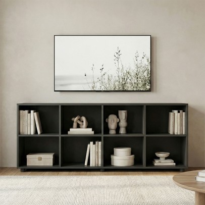Nicho Organizador Horizontal Preto - Movelbras
