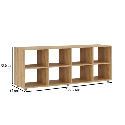 Nicho Organizador Horizontal Amadeirado - Movelbras