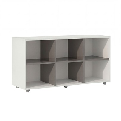 Nicho Organizador 6 Nichos Branco/Cinza Cobalto - Movelbras
