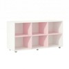 Nicho Organizador 6 Nichos Branco/Rosa - Movelbras