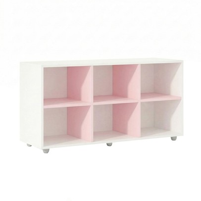 Nicho Organizador 6 Nichos Branco/Rosa - Movelbras
