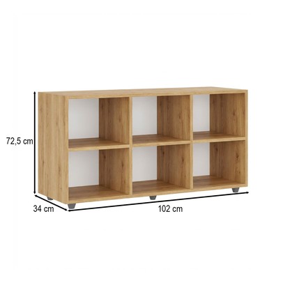Nicho Organizador 6 Nichos Amadeirado - Movelbras