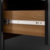 Cômoda Alia 4 Gavetas com Pés Preto Prime Tx/Amêndola Touch - Demobile
