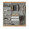 Guarda-Roupa Casal Olimpo 6 Portas 2 Gavetas 100% Mdf Cinamomo/Off White - Maxel