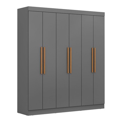 Guarda-Roupa Casal Olimpo 6 Portas 2 Gavetas 100% Mdf Onix - Maxel