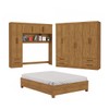 Guarda-Roupa Casal Modulado com Cama Amazzonite 11 Portas 6 Gavetas Cinamomo - Pnr Móveis