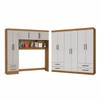 Guarda-Roupa Casal Modulado Eleganza 11 Portas 6 Gavetas Cinamomo/Off White - Pnr Móveis