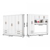 Guarda-Roupa Casal Modulado Eleganza 11 Portas 6 Gavetas Branco - Pnr Móveis