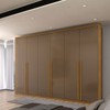 Guarda-Roupa Casal Classic 6 Portas 6 Gavetas 100% Mdf Cinamomo/Cappuccino - Panorama Móveis
