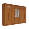 Guarda-Roupa Casal Osasco 8 Portas 4 Gavetas com Espelho Cinamomo - Panorama Móveis