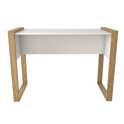 Mesa para Escritório Design Freijó/Branco Acetinado - Panorama Móveis